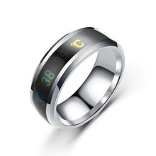 Load image into Gallery viewer, Tanggujin Ring For Men Stainless Steel Intelligent Temperature Sensing Couple Rings For Women Lovers Wedding Band Ring Jewelry