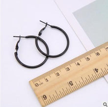 Load image into Gallery viewer, Earrings Charm Pink Blue Black White Multicolor Matte Circle Shiny Crystal Big Earrings Fashion Jewelry Women&#39;s New Design