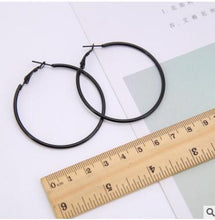 Load image into Gallery viewer, Earrings Charm Pink Blue Black White Multicolor Matte Circle Shiny Crystal Big Earrings Fashion Jewelry Women&#39;s New Design