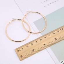 Load image into Gallery viewer, Earrings Charm Pink Blue Black White Multicolor Matte Circle Shiny Crystal Big Earrings Fashion Jewelry Women&#39;s New Design