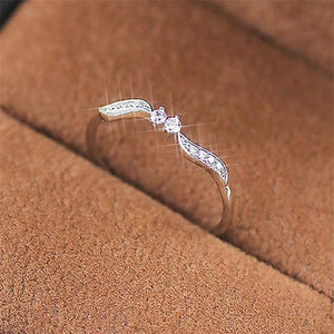 Japan And South Korea Rhinestone Rings For Women Silver Gold Rings Fresh Wedding Female Charm Knuckle Ring Crystal Jewelry