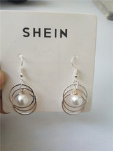 Load image into Gallery viewer, European and American simple earrings sweet temperament metal line love fashion earrings for Women and Girls Free Shipping