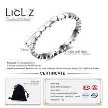 Load image into Gallery viewer, LicLiz 2019 Simple 925 Sterling Silver V Shape Rings for Women Heart Star Leaf Braided Band Silver Jewelry Joyas de Plata LR0470