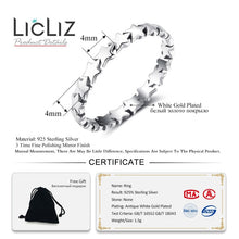 Load image into Gallery viewer, LicLiz 2019 Simple 925 Sterling Silver V Shape Rings for Women Heart Star Leaf Braided Band Silver Jewelry Joyas de Plata LR0470