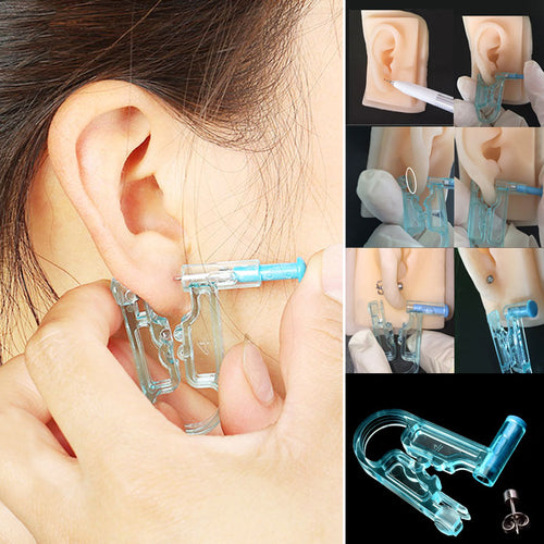 Sale New Arrival Puncture Tool 1PC Ear Gun Disposable No Pain Safe Sterile Body Ear Nose lip Piercing Kit