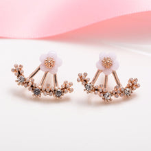 Load image into Gallery viewer, Korean Jewelry Zircon Pearl Heart Crystal Flower Angel Wings Geometry Stud Earrings For Women Statement Ear Jewelry Wholesale