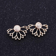 Load image into Gallery viewer, Korean Jewelry Zircon Pearl Heart Crystal Flower Angel Wings Geometry Stud Earrings For Women Statement Ear Jewelry Wholesale