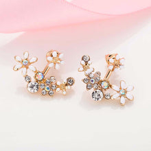 Load image into Gallery viewer, Korean Jewelry Zircon Pearl Heart Crystal Flower Angel Wings Geometry Stud Earrings For Women Statement Ear Jewelry Wholesale