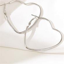 Load image into Gallery viewer, European and American simple earrings sweet temperament metal line love fashion earrings for Women and Girls Free Shipping