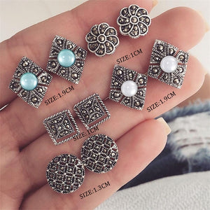 Vintage Geometric Earrings Set Earrings Women's Punk Earrings Party Jewelry Gifts Bohemian